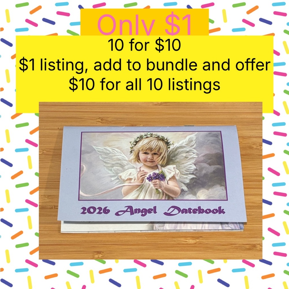 2026 Angel Datebook with Purple Accents